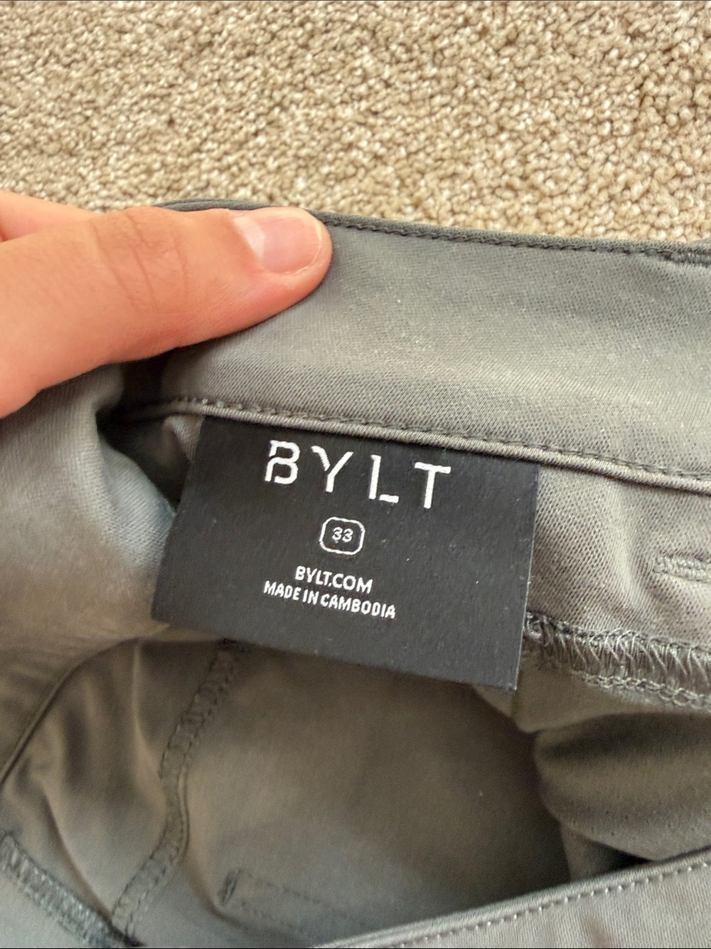 Bylt Grey Pants Size 33 - Picture 4 of 6